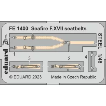 Eduard - Seafire F.XVII seatbelts STEEL 1/48