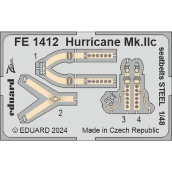 Eduard - Hurricane Mk.IIc seatbelts STEEL 1/48