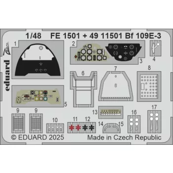 Eduard - Bf 109E-3  HOBBY BOSS