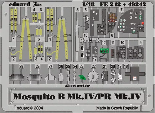 Eduard - Mosquito B.Mk.IV/PR Mk.IV for Tamiya