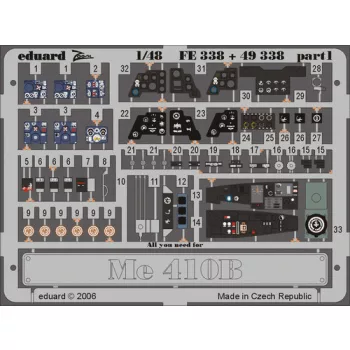 Eduard - Me 410B for Revell Monogramm