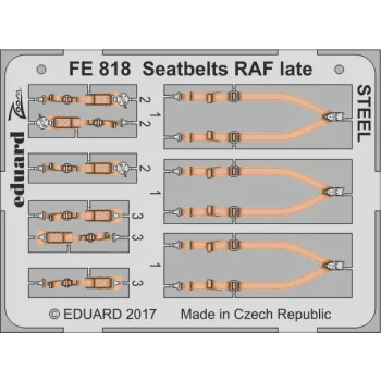 Eduard - Seatbelts RAF late STEEL