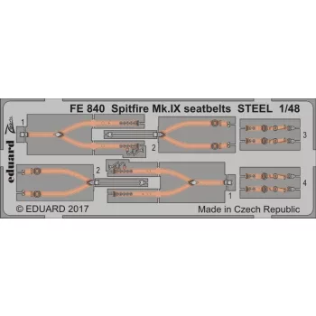 Eduard - Spitfire Mk.IX seatbelts STEEL f.Eduard
