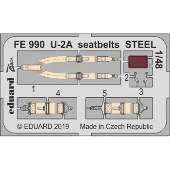 Eduard - U-2A seatbelts STEEL for AFV Club