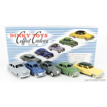   Edicola - Buick Coffret Cadeau Tourisme Set 5X Roadmaster 1955 - Peugeot 203 1940 - Ford Vedette 1954 - Citroen 2Cv 1955 - Simca 9 Aronde 1953 Various