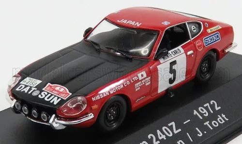 Edicola - NISSAN DATSUN N 5 RALLY MONTECARLO 1972 R.AALTONEN - J.TODT RED BLACK