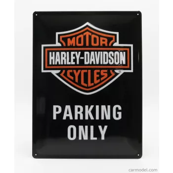   Edicola - Accessories 3D Metal Plate - Harley Davidson Black Orange