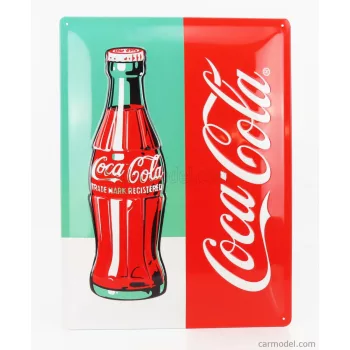   Edicola - Accessories 3D Metal Plate - Coca-Cola Bottle Limited Red Green White