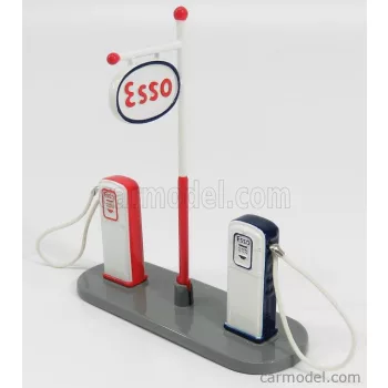   Edicola - Accessories Pompa Benzina - Pump Oil Gas Fuel Esso Red Blue White