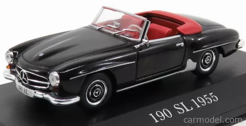 Edicola - Mercedes Benz Sl-Class 190Sl Spider Cabriolet (W121) 1955 Black