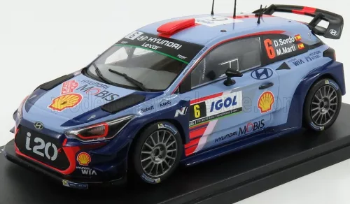 Edicola - HYUNDAI i20 WRC N 6 RALLY TOUR DE CORSE 2017 DANI SORDO - CARLOS DEL BARIO 2 TONE BLUE RED