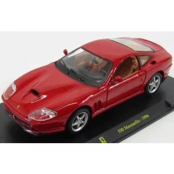   Edicola - FERRARI 550 MARANELLO 1996 - CON VETRINA - WITH SHOWCASE RED