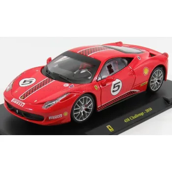   Edicola - FERRARI 458 CHALLENGE N 5 2010 - CON VETRINA - WITH SHOWCASE RED