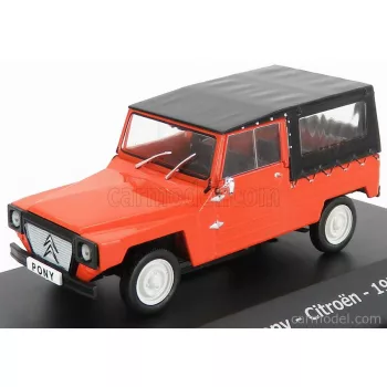   Edicola - Citroen Namco Pony Cabriolet Closed 1975 - Con Vetrina - With Showcase Red Black