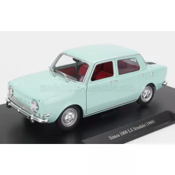   Edicola - SIMCA 1000 LS STRADALE 1969 - DAMAGE DISPLAY BOX VERY LIGHT BLUE