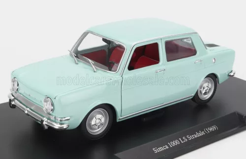 Edicola - SIMCA 1000 LS STRADALE 1969 - DAMAGE DISPLAY BOX VERY LIGHT BLUE