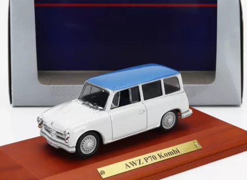Edicola - AWZ P70 KOMBI SW STATION WAGON 1955 WHITE LIGHT BLUE