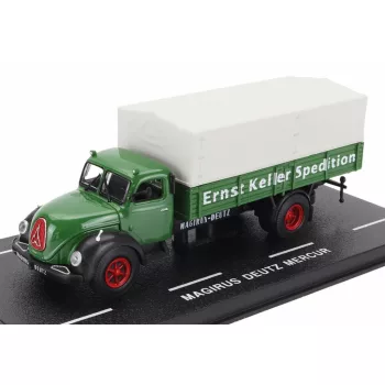   Edicola - MAGIRUS DEUTZ TLF-16 MERCUR TELONATO TRUCK 2-ASSI 1956 GREEN WHITE