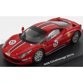   Edicola - FERRARI 458 ITALIA 8C N 5 CHALLENGE 2010 ROSSO CORSA 322 RED