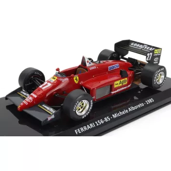   Edicola - FERRARI F1  156-85 N 27 WINNER GERMANY GP 1985 MICHELE ALBORETO - BLISTER BOX RED BLACK