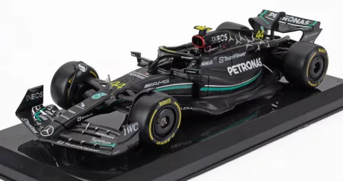 Edicola - MERCEDES GP F1 W14 TEAM MERCEDES-AMG PETRONAS FORMULA ONE N 44 SEASON 2023 LEWIS HAMILTON - BLISTER BOX BLACK