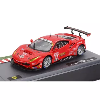   Edicola - FERRARI 488 GTE 3.9L TURBO V8 TEAM RISI COMPETIZIONE N 62 24h DAYTONA 2017 GIANCARLO FISICHELLA - JAMES CALADO - TONI VILANDER RED