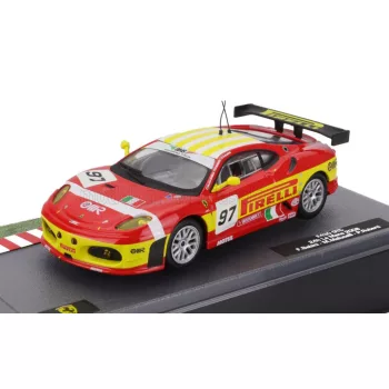  Edicola - FERRARI F430GT 4.0L V8 TEAM BMS SCUDERIA ITALIA N 97 2nd LMGT2 CLASS 24h LE MANS 2008 MATTEO MALUCELLI - PAOLO RUBERTI - FABIO BABINI RED YELLOW