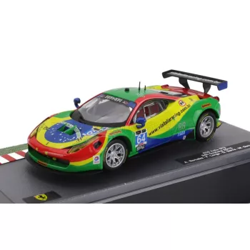   Edicola - FERRARI 458 ITALIA GT3 4.5L V8 TEAM SCUDERIA CORSA N 64 24h DAYTONA 2015 ANDREA BERTOLINI - FRANCISCO LONGO - DANIEL SERRA - MARCOS GOMES RED GREEN BLUE YELLOW