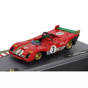   Edicola - FERRARI 312PB N 3 WINNER 1000Km SPA FRANCORCHAMPS 1972 BRIAN REDMAN - ARTURO MERZARIO RED GREEN
