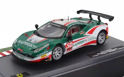 Edicola - FERRARI 458 ITALIA GT3 4.5L V8 TEAM AF CORSE N 50 24h SPA FRANCORCHAMPS 2015 ALEXANDER MOISEEV - GARRY KONDAKOV - RICCARDO RAGAZZI - RUI AGUAS GREEN WHITE RED