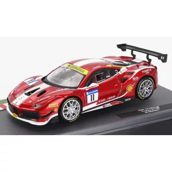   Edicola - FERRARI 488 GTB N 11 CHALLENGE TROFEO PIRELLI 2018 NIKLAS NIELSEN RED MET WHITE