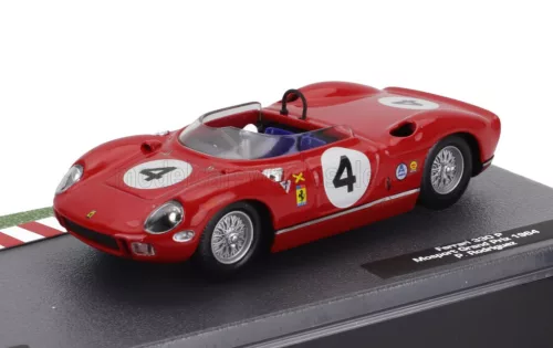 Edicola - FERRARI 330P SPIDER 4.0L V12 N 4 MOSPORT GRAND PRIX 1964 PEDRO RODRIGUEZ RED