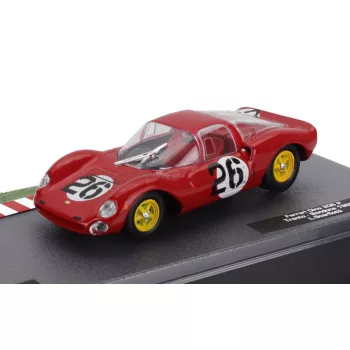   Edicola - FERRARI 206SP DINO SPIDER TEAM SCUDERIA FERRARI SEFAC N 26 WINNER TRENTO-BONDONE 1965 LUDOVICO SCARFIOTTI RED