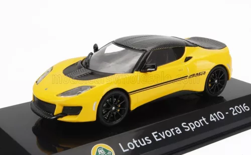 Edicola - LOTUS EVORA SPORT 410 2016 - CON VETRINA - WITH SHOWCASE YELLOW BLACK
