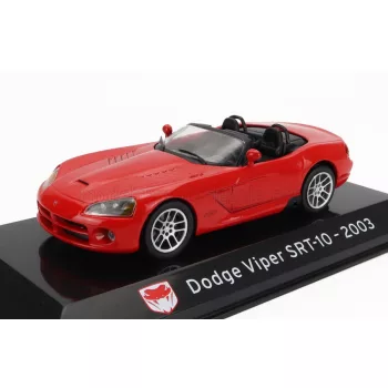   Edicola - DODGE VIPER SRT-10 SPIDER 2003 - CON VETRINA - WITH SHOWCASE RED