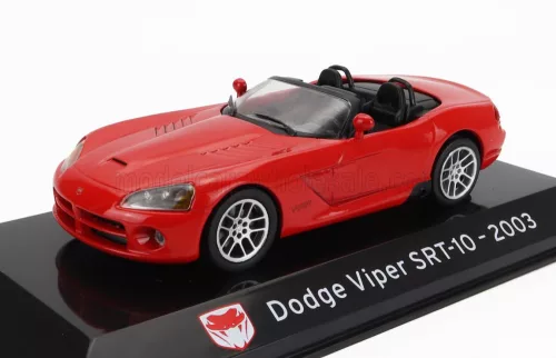 Edicola - DODGE VIPER SRT-10 SPIDER 2003 - CON VETRINA - WITH SHOWCASE RED