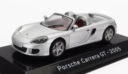Edicola - PORSCHE CARRERA GT SPIDER 2005 - CON VETRINA - WITH SHOWCASE SILVER