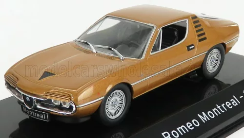 Edicola - ALFA ROMEO MONTREAL 1970 - CON VETRINA - WITH SHOWCASE BROWN MET