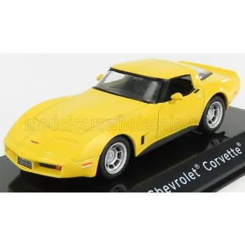   Edicola - CHEVROLET CORVETTE 1980 - CON VETRINA - WITH SHOWCASE YELLOW