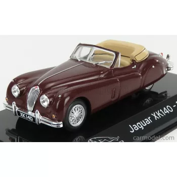   Edicola - Jaguar Xk140 Cabriolet 1954 - Con Vetrina - With Showcase Bordeaux