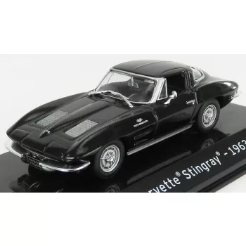   Edicola - CHEVROLET CORVETTE STINGRAY 1963 - CON VETRINA - WITH SHOWCASE BLACK