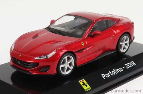 Edicola - Ferrari Portofino 2018 - Con Vetrina - With Showcase Red