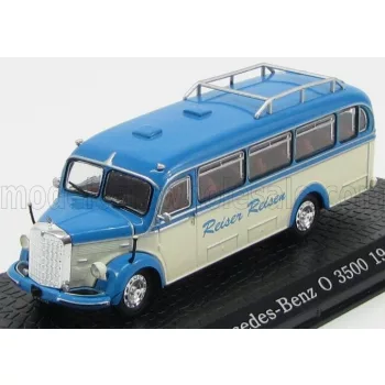   Edicola - MERCEDES BENZ O3500 AUTOBUS REISER REINEN 1949 - DAMAGE DISPLAY BOX BLUETTE CREAM