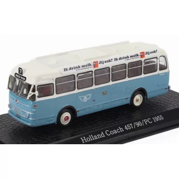   Edicola - HOLLAND COACH 457/90/PC AUTOBUS 1955 - DAMAGE DISPLAY BOX LIGHT BLUE WHITE