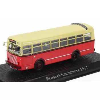   Edicola - BROSSEL JONCKHEERE AUTOBUS 1957 - DAMAGE DISPLAY BOX ORANGE CREAM