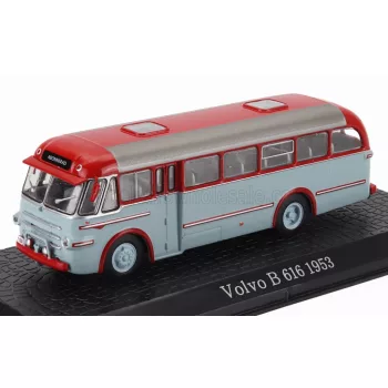   Edicola - VOLVO B616 AUTOBUS 1953 - DAMAGE DISPLAY BOX RED LIGHT BLUE