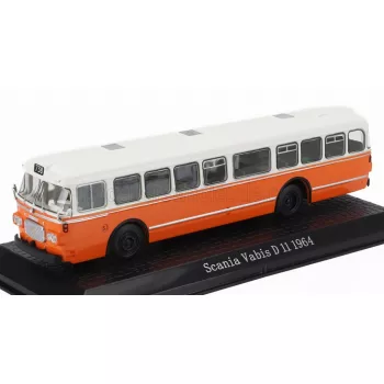   Edicola - SCANIA VABIS D11 AUTOBUS 1969 - DAMAGE DISPLAY BOX ORANGE WHITE