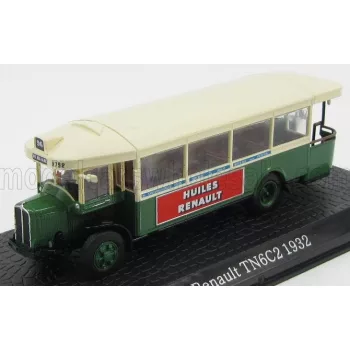   Edicola - RENAULT TN6C2 AUTOBUS PTE DES LILAS 1932 - DAMAGE DISPLAY BOX GREEN WHITE