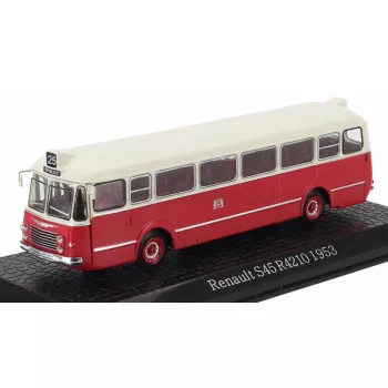   Edicola - RENAULT S45 R4210 AUTOBUS 1953 - DAMAGE DISPLAY BOX RED CREAM
