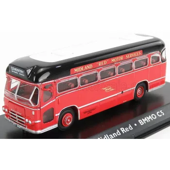   Edicola - MIDLAND BMMO CM5T AUTOBUS MOTORWAY COACH MIDLAND RED 1960 RED BLACK WHITE